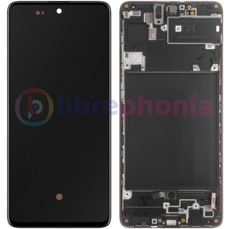 Pantalla Original para Samsung A71 A715 (GH82-22152A GH82-22248A) Negro Service Pack