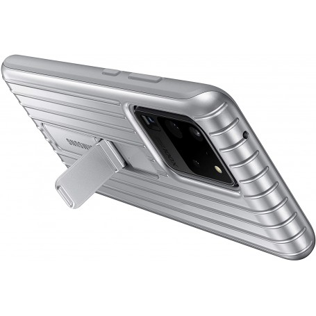 Funda Samsung Ultra Protective Standing Galaxy S20 Ultra Color Plata EF-RG988CS Nuevo
