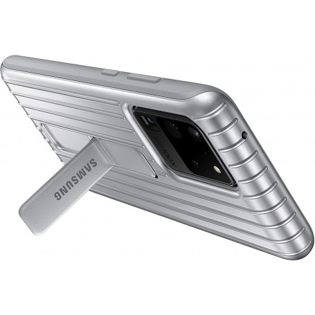 Funda Samsung Ultra Protective Standing Galaxy S20 Ultra Color Plata EF-RG988CS Nuevo