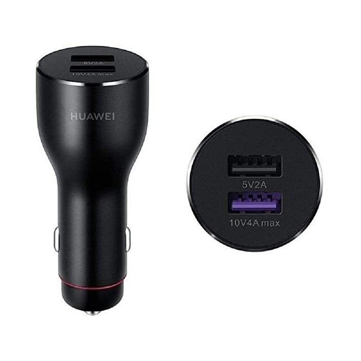 Cargador Coche Huawei CP37 con Cable USB C Negro