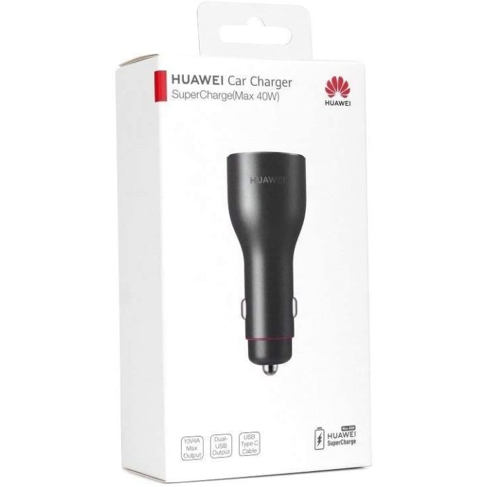 Cargador Coche Huawei CP37 con Cable USB C Negro