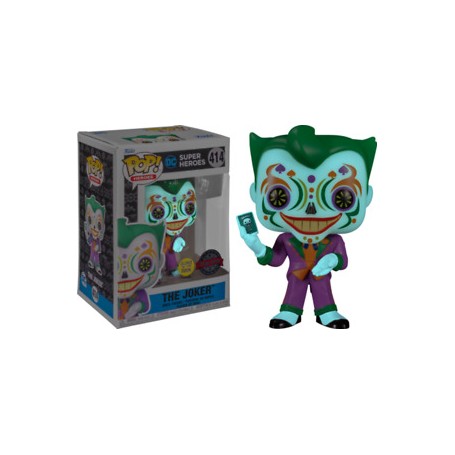 Figura Funko Pop! Día de los Muertos Joker (Brilla en la oscuridad) Modelo 414 | 58173