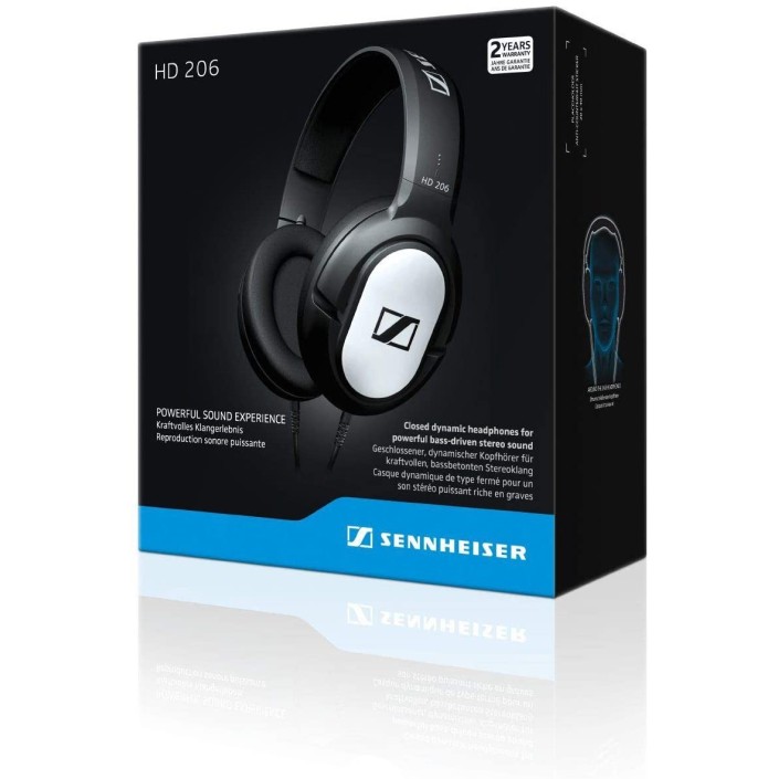 Sennheiser HD206 Auriculares de Diadema Estéreo...