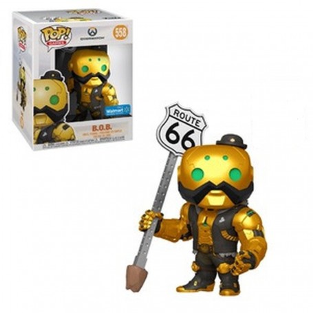 Figura Funko Pop! Juegos Overwatch B.O.B. Dorado Modelo 558 | 45339 Tamaño Grande 15 cms