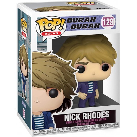 Funko Pop! Rocks Duran Duran Nick Rodhes Modelo 129 | 41232 | Caja Dañada Outlet