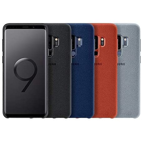 Funda Samsung Galaxy S9+ Alcántara Rojo Modelo EF-XG965AR Nueva