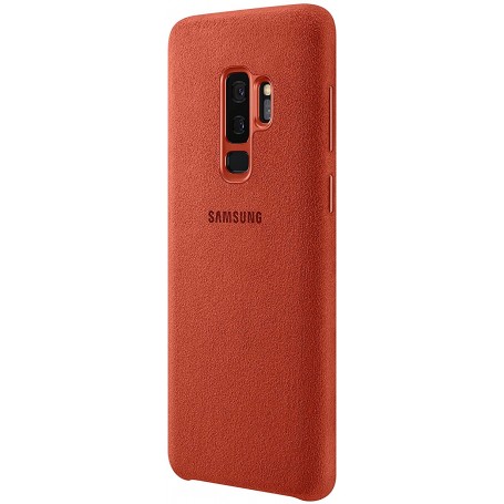 Funda Samsung Galaxy S9+ Alcántara Rojo Modelo EF-XG965AR Nueva