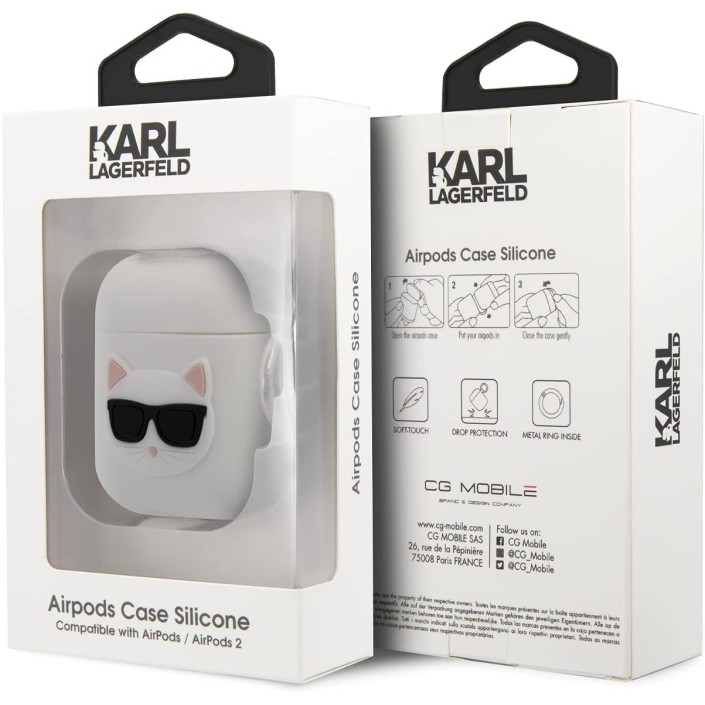 Funda Silicona Karl Lagerfeld diseño cara de...