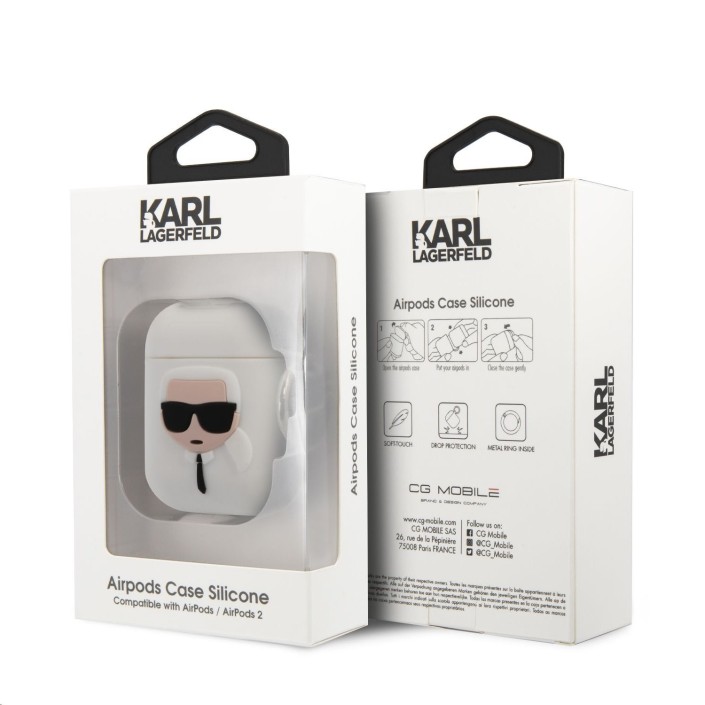 Funda Silicona Karl Lagerfeld diseño cara de...