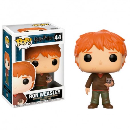 Figura Funko Pop! Harry Potter Ron Weasley con Scabbers Modelo 44 | 14938