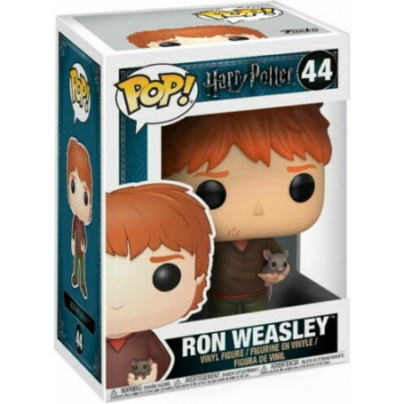 Figura Funko Pop! Harry Potter Ron Weasley con Scabbers Modelo 44 | 14938