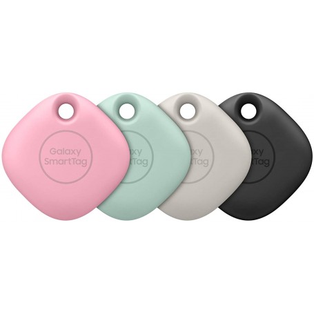 Samsung SmartTag Galaxy Localizador Pack de 4 EI-T5300KM Negro, Blanco, Verde y Rosa
