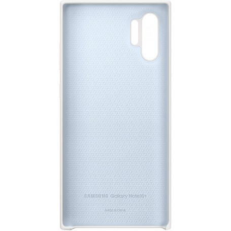 Funda Samsung Galaxy Note 10 plus Silicona Blanco EF-PN975TW