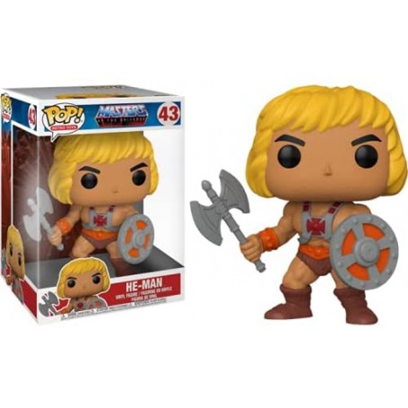 Figura Funko Pop! Animación Masters del Universo He-Man Modelo 43 | 51431 Tamaño Gigante 25 cms