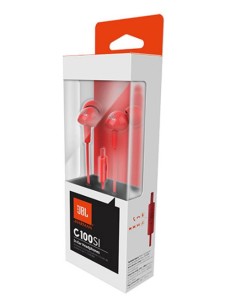 Auriculares JBL C100SI Rojo In ear Control Volumen