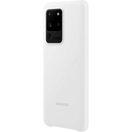 Funda Samsung De Silicona Para Galaxy S20 Ultra En Blanco EF-PG988TW Nuevo