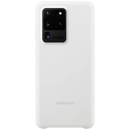 Funda Samsung De Silicona Para Galaxy S20 Ultra En Blanco EF-PG988TW Nuevo
