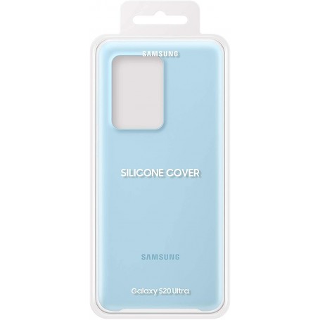 Funda Samsung Silicona para Galaxy S20 Ultra En Azul Cielo EF-PG988TL Nuevo