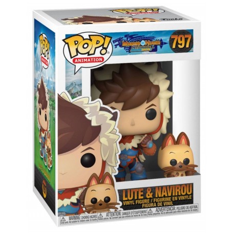 Figura Funko POP! Dibujos Monster Hunter Lute con Navirou Modelo 797 | 46936