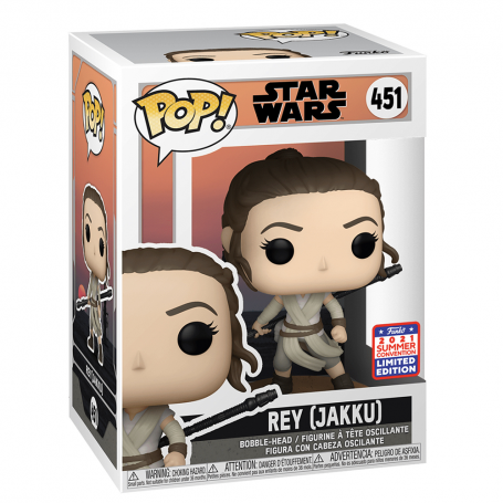 Figura Funko Pop! Star Wars Rey (Jakku) Modelo 451 | 55498 Edición Limitada