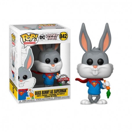 Figura Funko Pop! Dibujos Animados Looney Tunes Bugs Bunny (Superman) Modelo 842| 49163 Edición Especial
