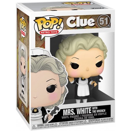 Figura Funko POP! Juguetes Retro Cluedo Mrs. White Modelo 51 | 51455