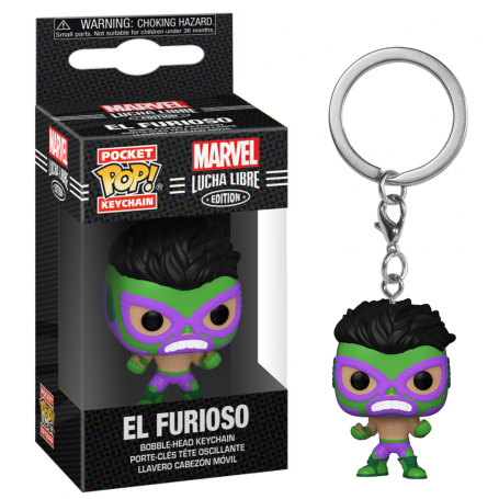 Funko Pop! Llavero Marvel Lucha Libre El Furioso | 53892
