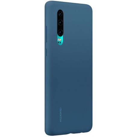 Funda Huawei De Silicona Para P30 Color Azul Modelo 51992850 Nuevo
