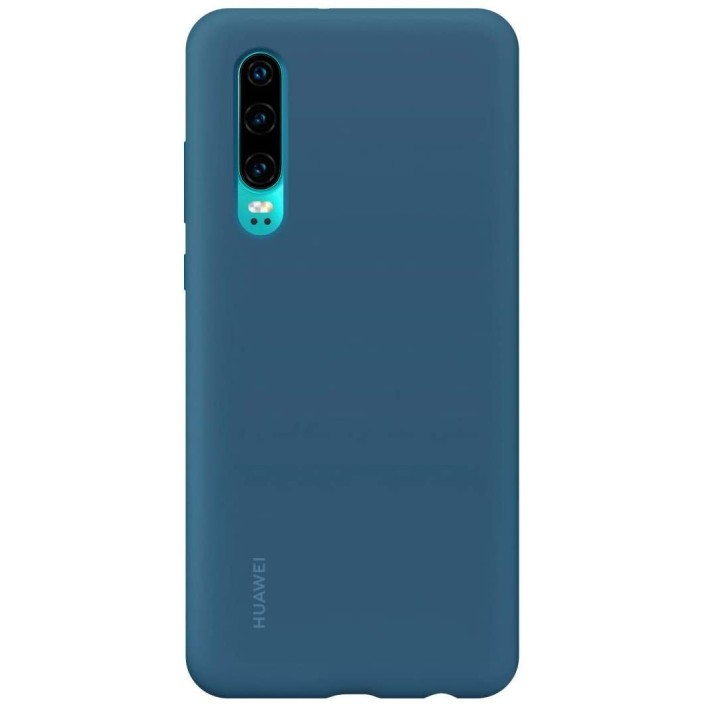 Funda Huawei De Silicona Para P30 Color Azul...