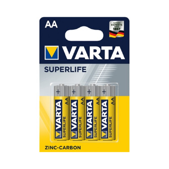 Pila Varta Superlife 1.5V Tamaño AA Pack 4