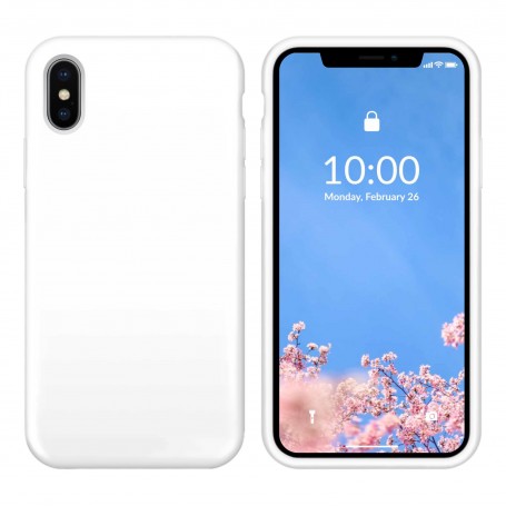 Funda Silicona para Apple iPhone X / Xs Blanco - Librephonia Estado Muy Bueno