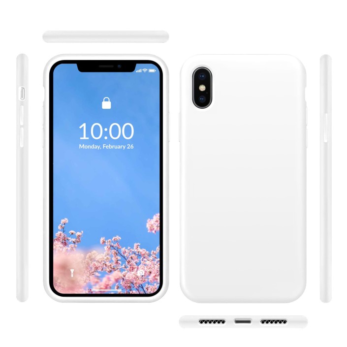 Funda Silicona para Apple iPhone X / Xs Blanco...