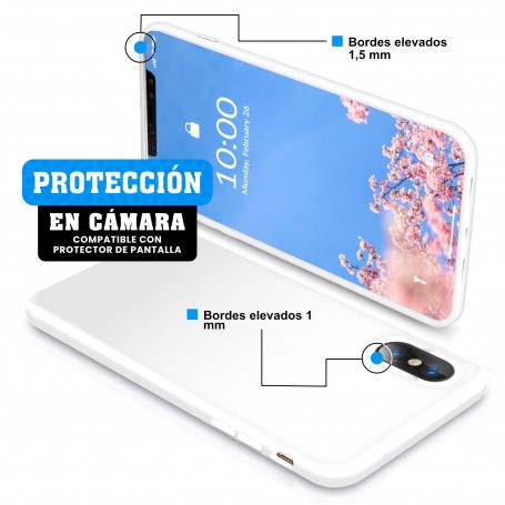 Funda Silicona para Apple iPhone X / Xs Blanco - Librephonia Estado Muy Bueno