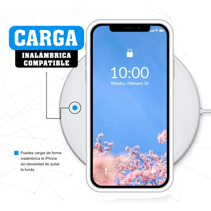 Funda Silicona para Apple iPhone 11 Pro Blanco...