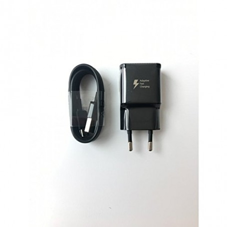 Cargador Samsung Carga Rápida Con Cable USB Tipo C Modelo EP-TA20EBE Negro | Estado Como Nuevo | Outlet
