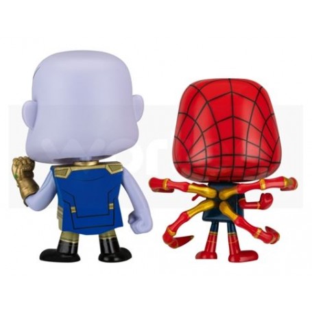 Figura Funko Pop! Vynl Marvel Los Vengadores Thanos y Iron Spider Pack-2 | 30932