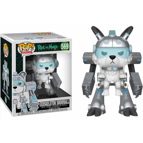 Figura Funko Pop! Animación Rick & Morty Exoskeleton Snowball Modelo 569 | 40249 Tamaño Grande 15 cms