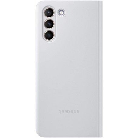 Funda Samsung Clear View para Galaxy S21 Gris EF-ZG991CJ Nueva
