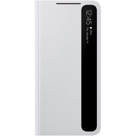 Funda Samsung Clear View para Galaxy S21 Gris EF-ZG991CJ Nueva