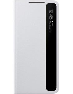 Funda Samsung Clear View para Galaxy S21 Plus Gris... 2