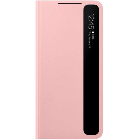 Funda Samsung Clear View para Galaxy S21 Plus Rosa EF-ZG996CP Nueva