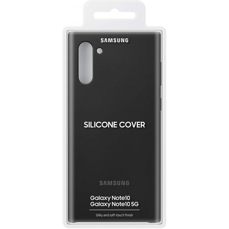 Funda Samsung de silicona para Galaxy Note 10 Color Negro Modelo EF-PN970TB | Estado Como Nuevo | Outlet