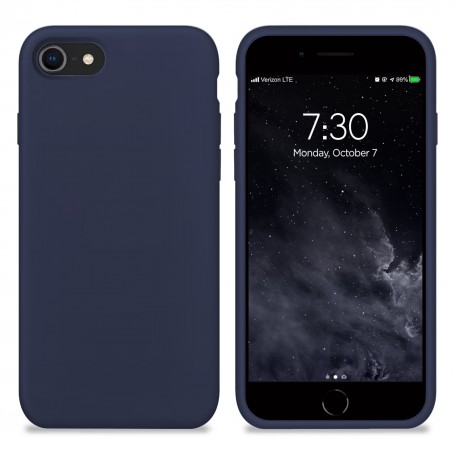 Funda Silicona para Apple iPhone 7 / 8 / SE 2020 Azul Medianoche Librephonia | Estado Como Nuevo | Outlet