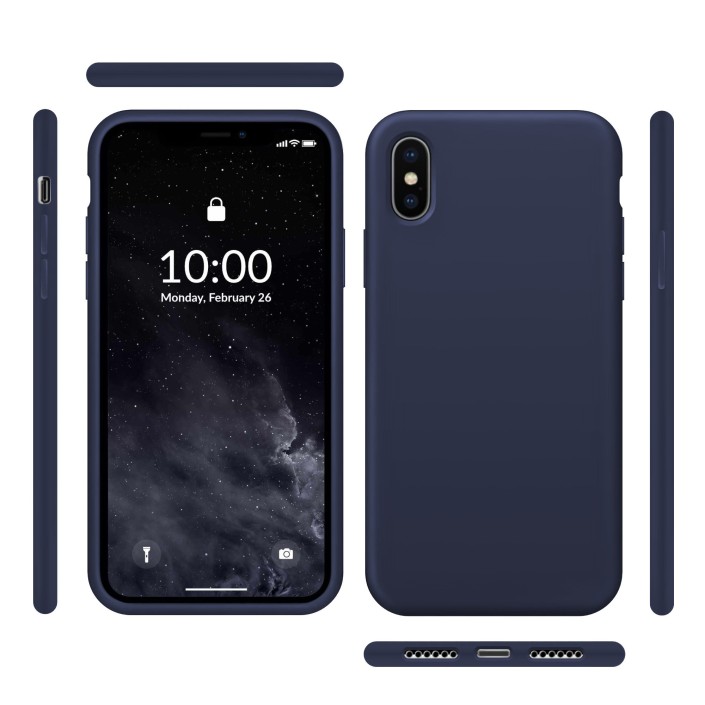 Funda Silicona para Apple iPhone X / Xs Azul...