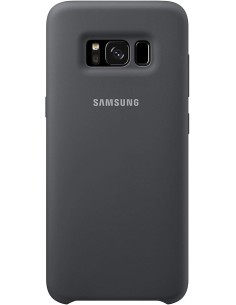 Funda Silicona Samsung Galaxy S8 Gris Oscuro Negro...