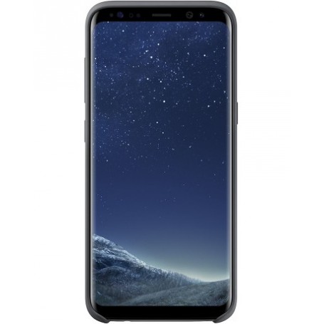 Funda Silicona Samsung Galaxy S8 Gris Oscuro Negro EF-PG950TS | Estado Como Nuevo | Outlet