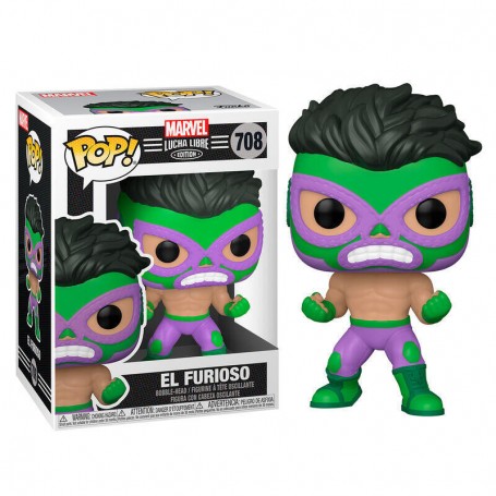 Figura Funko Pop! Marvel Lucha Libre El Furioso (Hulk) Modelo 708 | 53870