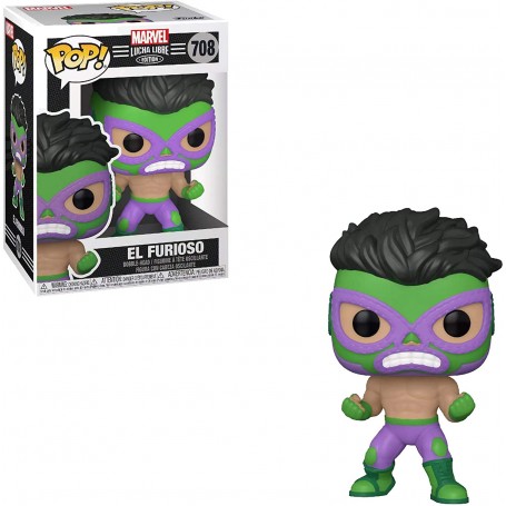 Figura Funko Pop! Marvel Lucha Libre El Furioso (Hulk) Modelo 708 | 53870