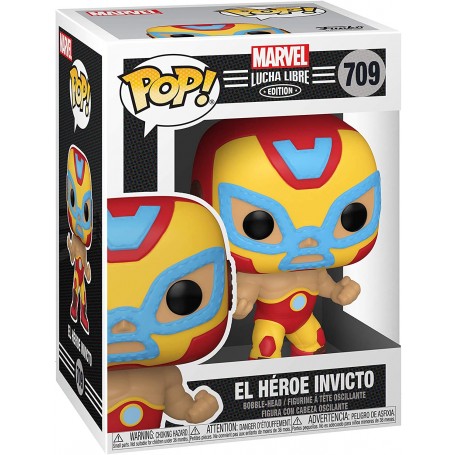 Figura Funko Pop! Marvel Lucha Libre El Héroe Invicto (Iron Man) Modelo 709 | 53871