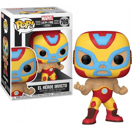 Figura Funko Pop! Marvel Lucha Libre El Héroe Invicto (Iron Man) Modelo 709 | 53871